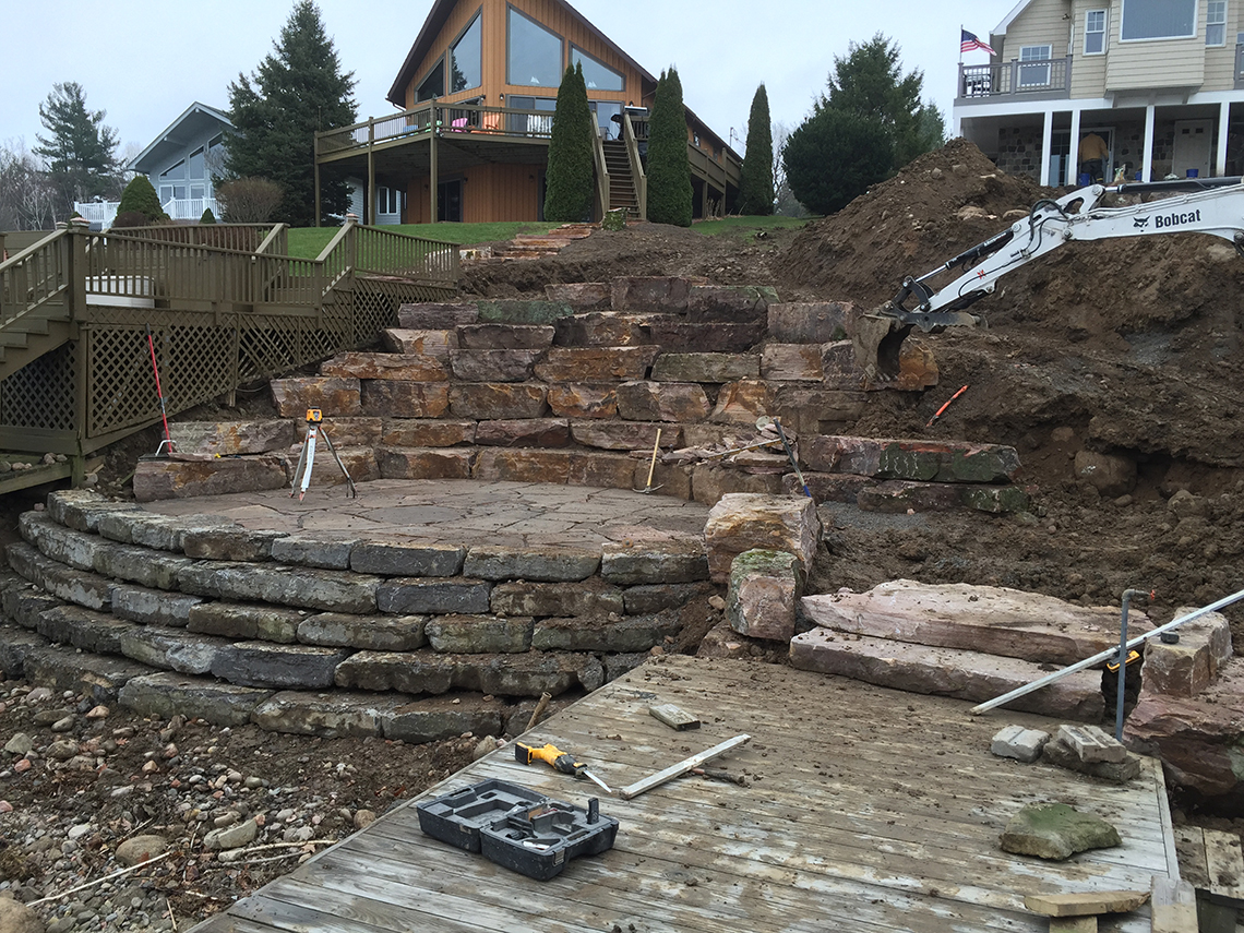 Lower Patio Forming Up