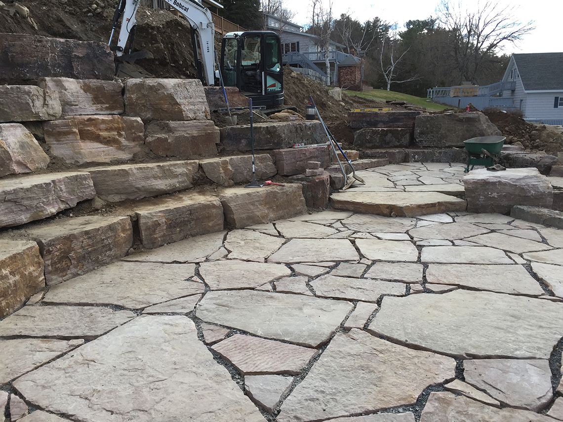 Building Stairs to Upper Patio