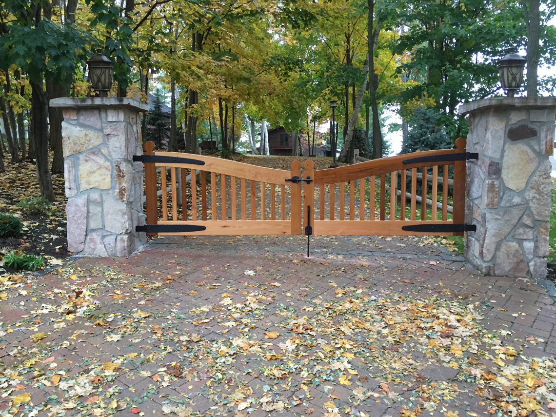 Custom Built Cedar Gates