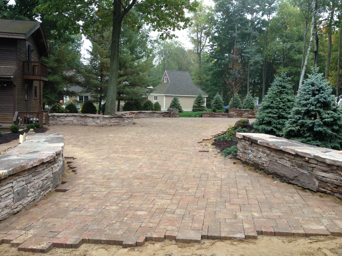 Driveway pavers and Stackstone Walls 1