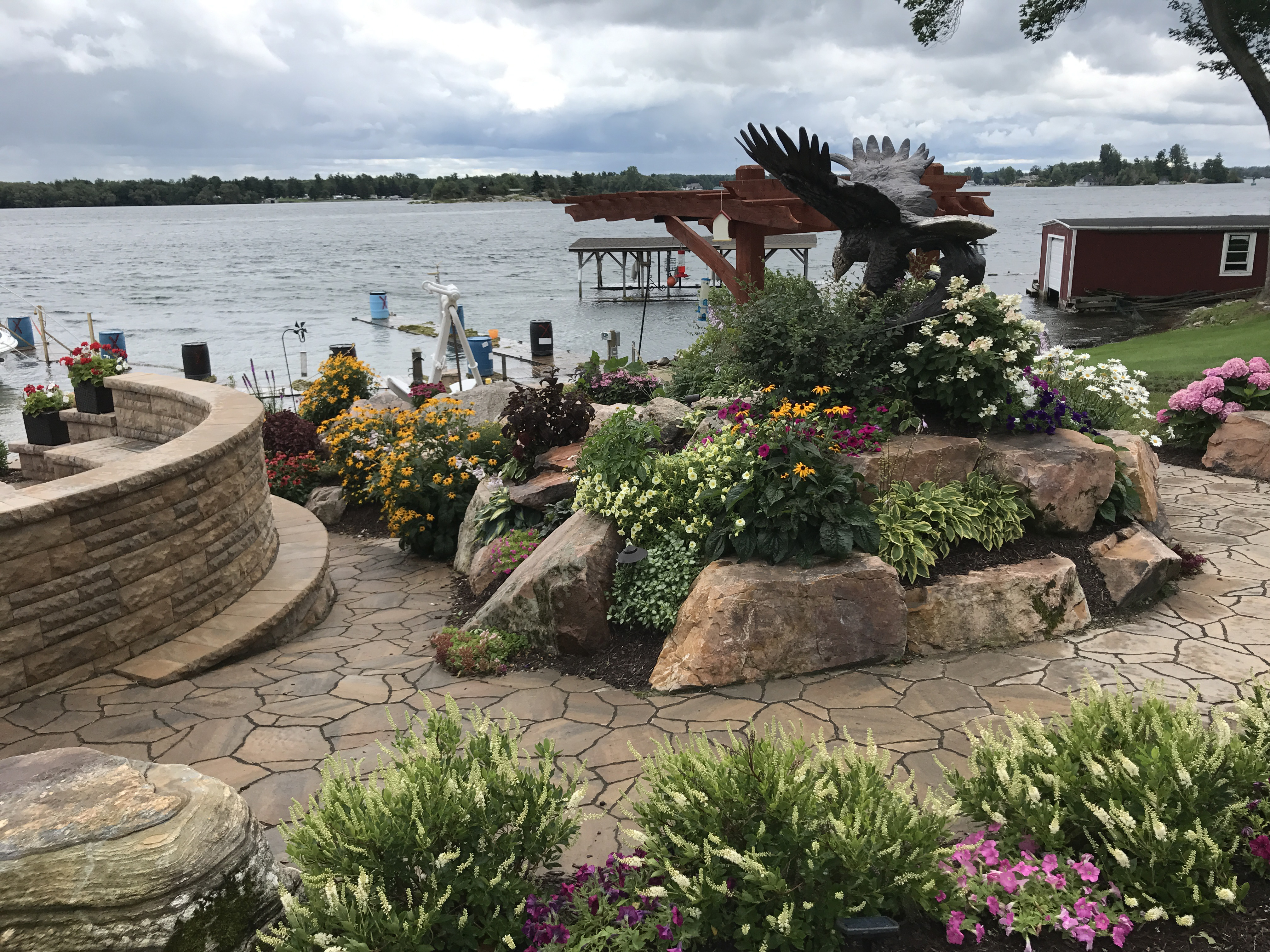 Paver Walkways and Perrennial Gardens