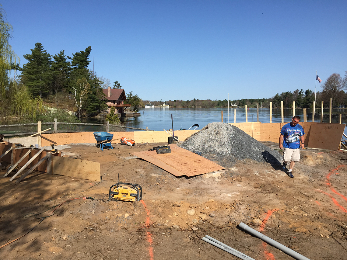 Breaking Ground for Flagstone Patio