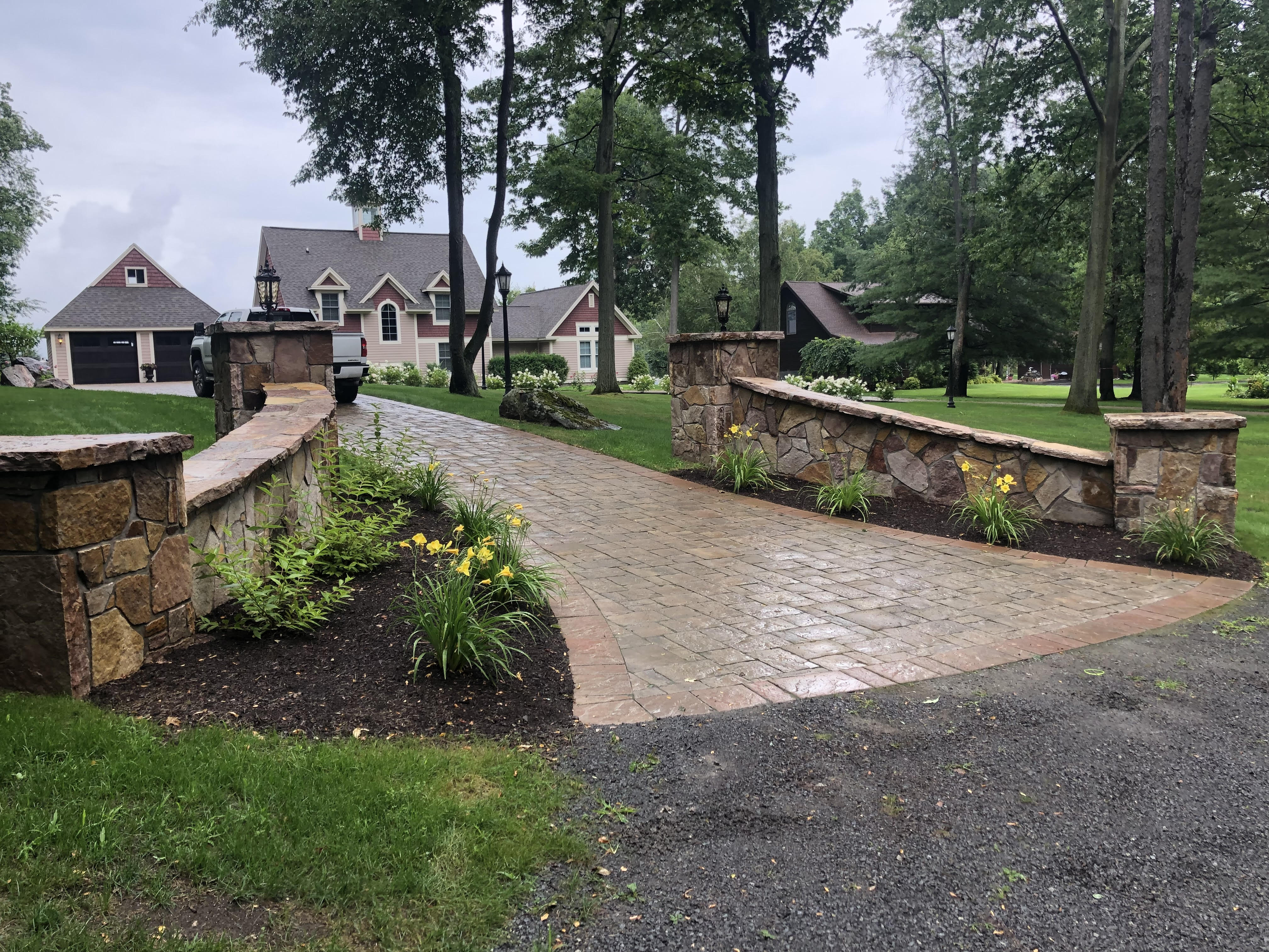 Stone Pillars and Entrance