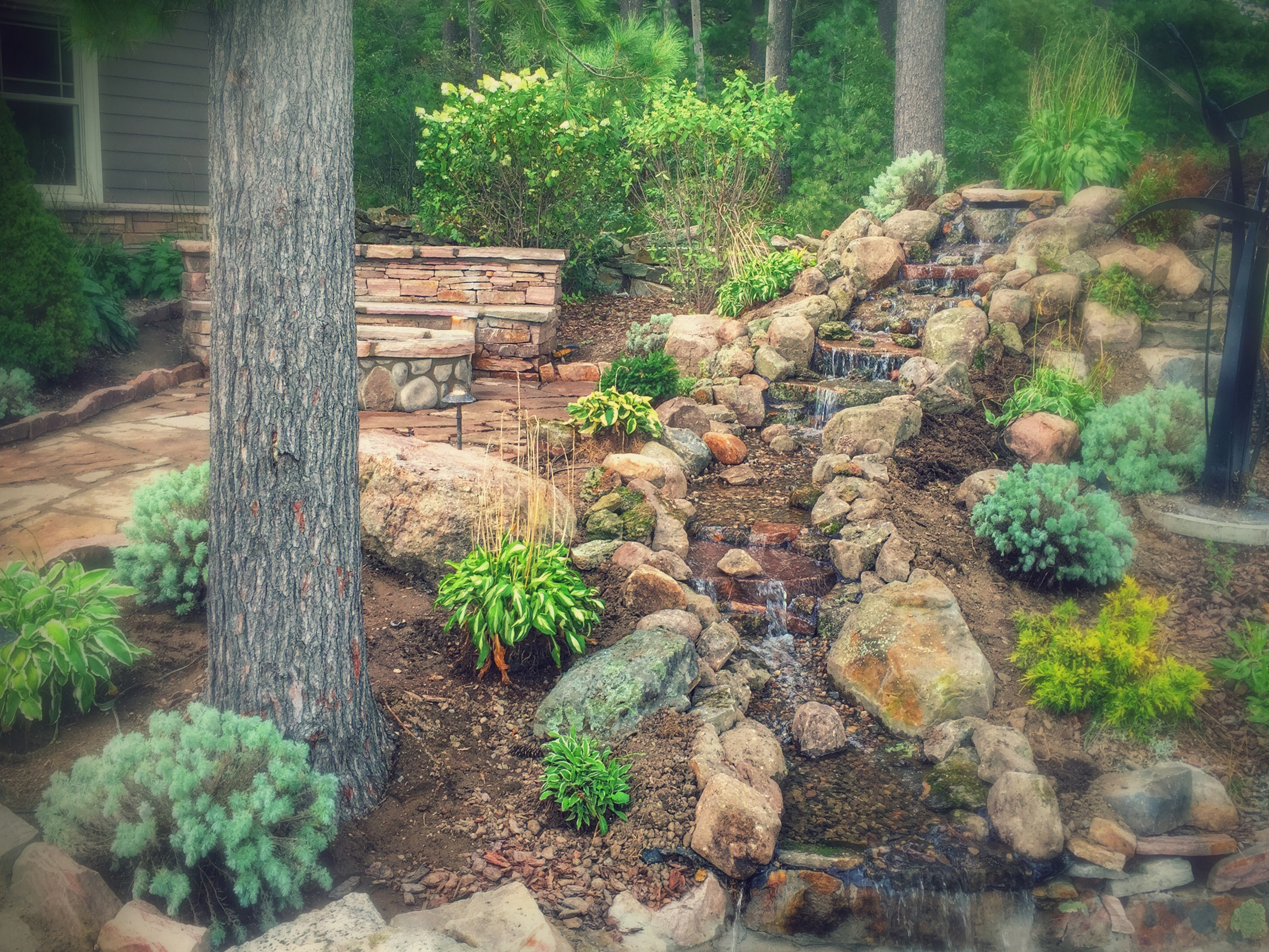 Waterfall and Stream