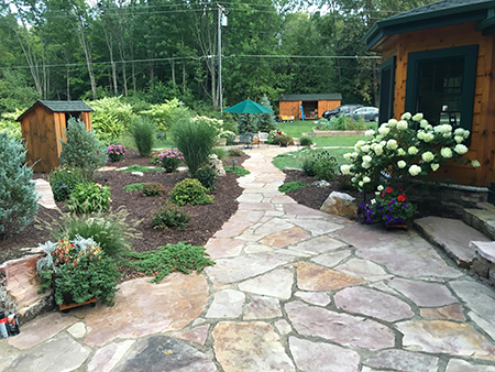 Flagstone Walkway & Gardens