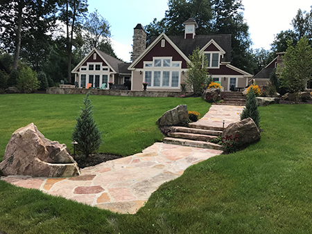 Flagstone Walkway & Stairs