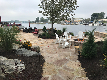 Flagstone Patio & Firepit