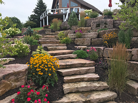 Sandstone Stairs & Boulder Terraces