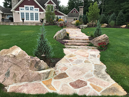 Flagstone Walkway & Stairs