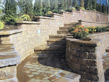 Retaining Wall & Stairs